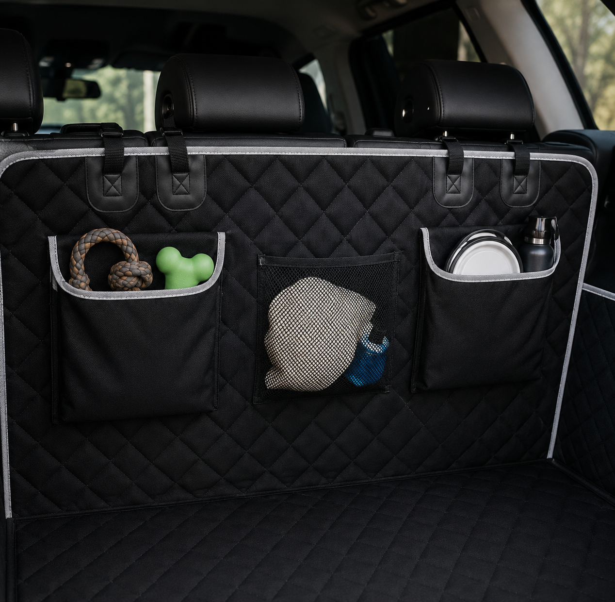 Housse de coffre imperméable pour chien | Protection intégrale de voiture